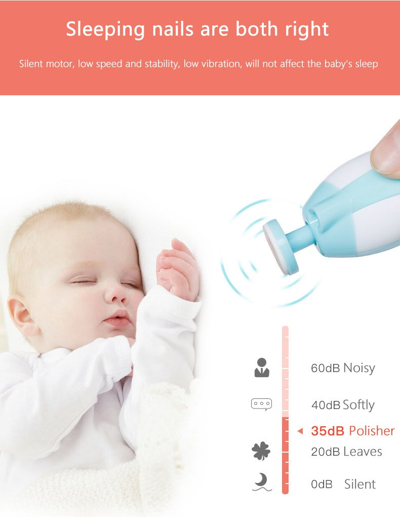 Safe Baby Nail Clipper Set – Electric Nail Trimmer for Newborns and Toddlers