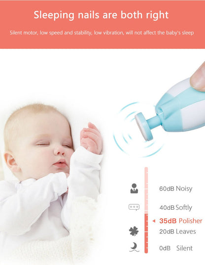 Safe Baby Nail Clipper Set – Electric Nail Trimmer for Newborns and Toddlers