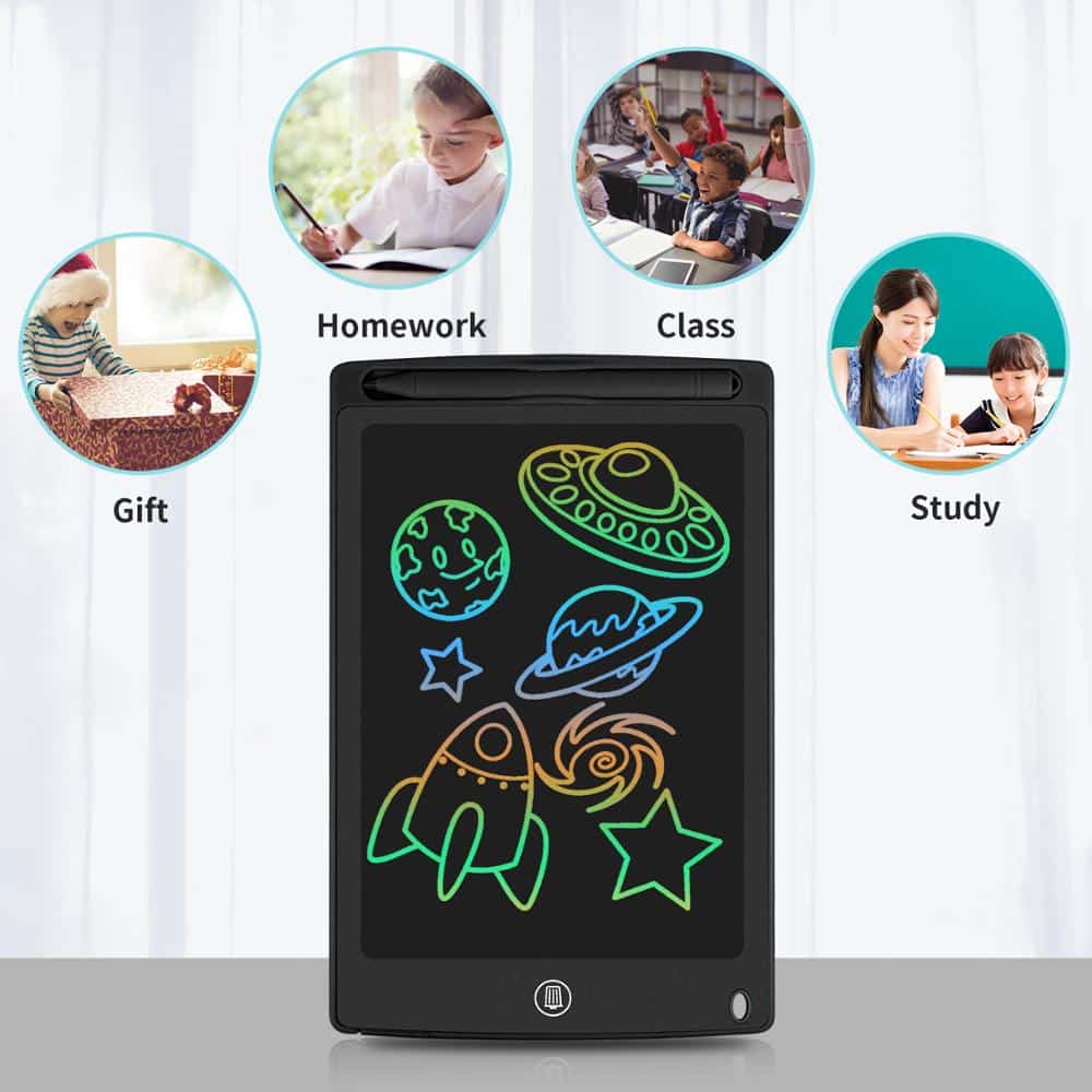 8.5 Inch Hardbound Multi-Color LCD Writing Pad – LCD Tablet for Notes and Creativity